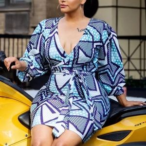 Abstract print dress